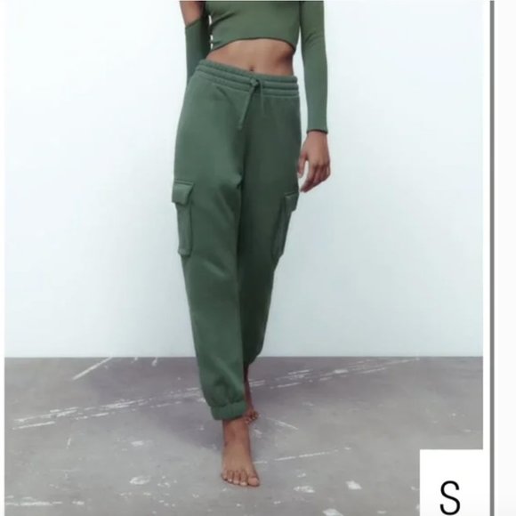 Zara Pants & Jumpsuits Nwt Zara Jogger Cargo Pants Khaki Poshmark